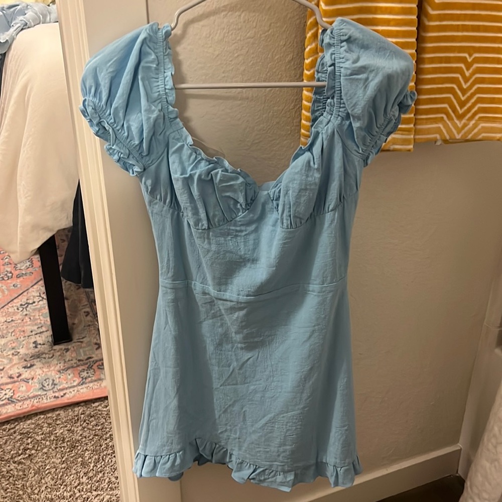 Blue dress